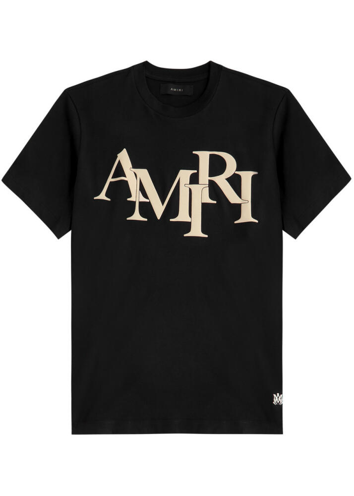 Amiri Logo-print Cotton T-shirt - Black Cover