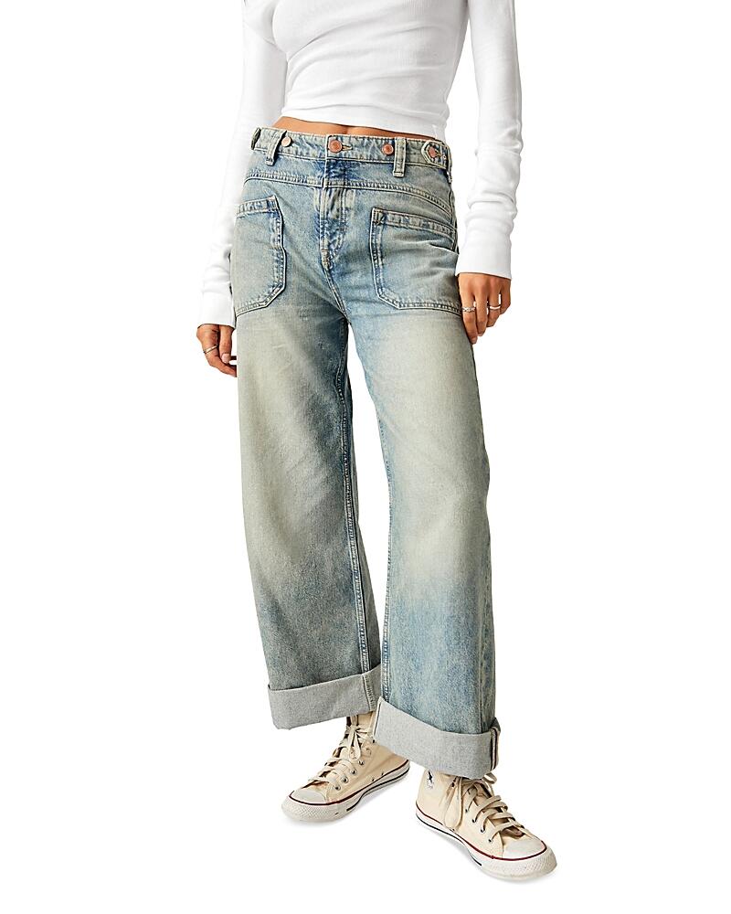 Free People We The Free Palmer Cuffed Jeans in La La Land Cover