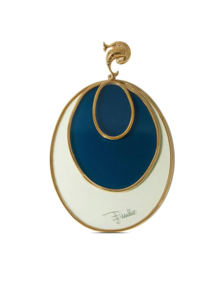 PUCCI Rombi hoop earring - Blue Cover