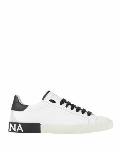 Dolce & gabbana Man Sneakers White Calfskin Cover