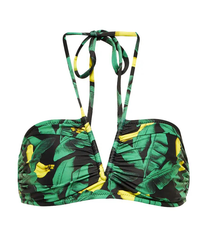 Ganni Printed halterneck bikini top Cover