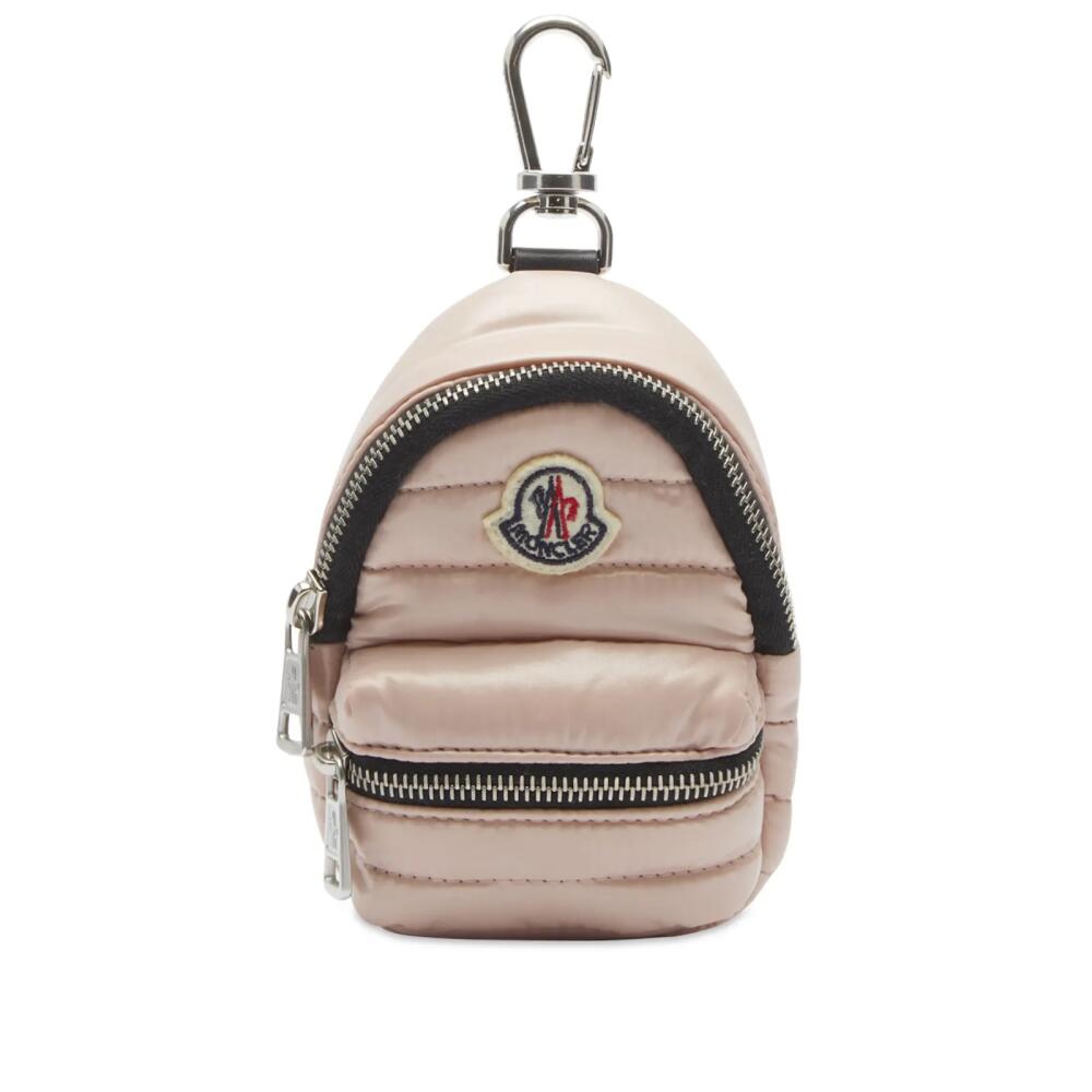 Moncler Women's Kilia Padded Backpack Key Ring in Pink Cover