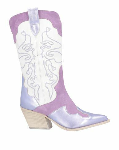 Divine Follie Woman Ankle boots Lilac Leather Cover