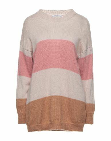 Biancoghiaccio Woman Sweater Beige Acrylic, Mohair wool, Polyamide Cover