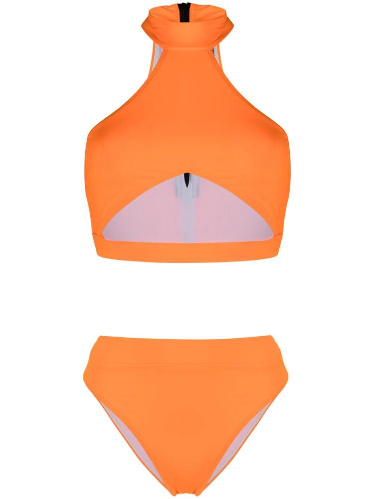 Noire Swimwear Bahamas cut-out two-piece bikini - Orange Cover