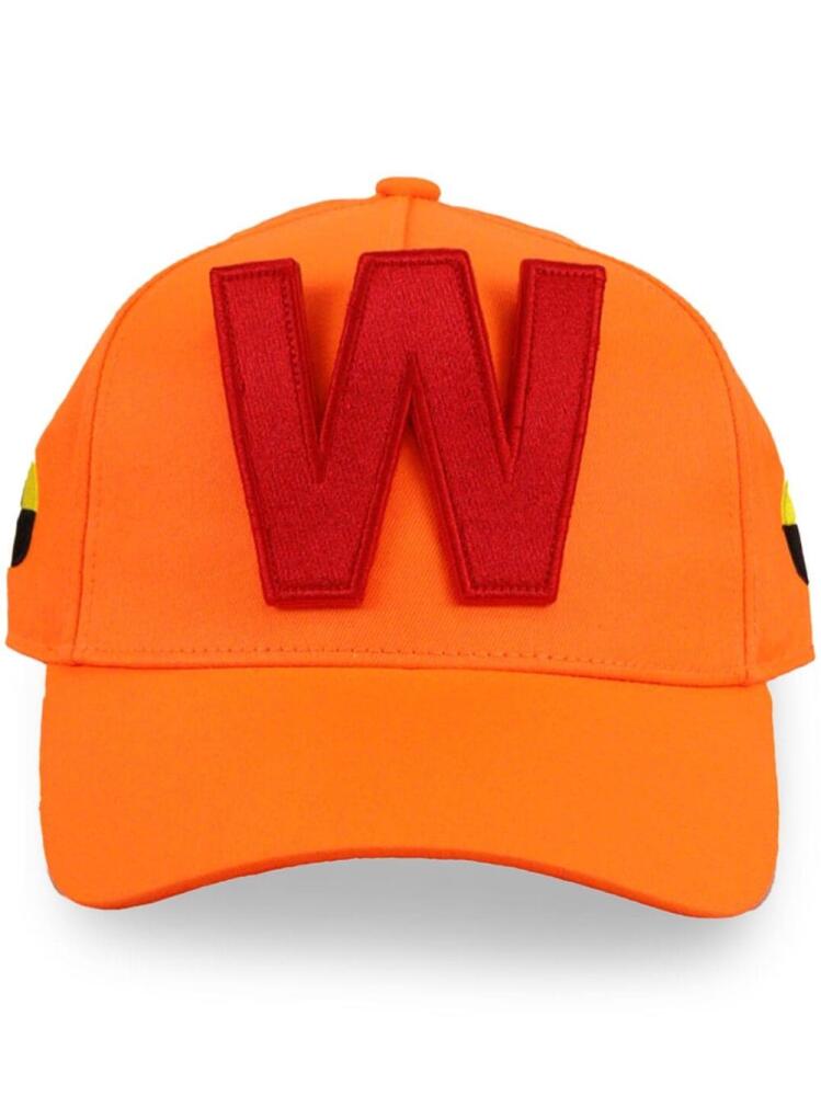 Walter Van Beirendonck W embroidered cotton cap - Orange Cover