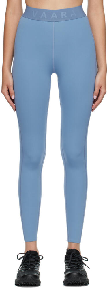 VAARA Blue Nylon Sport Leggings Cover