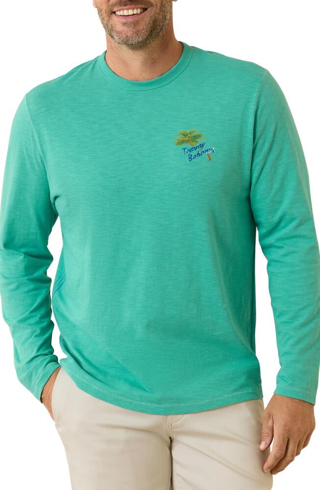 Tommy Bahama Beach Ya to It Embroidered Long Sleeve Graphic T-Shirt in Cabo Teal Cover