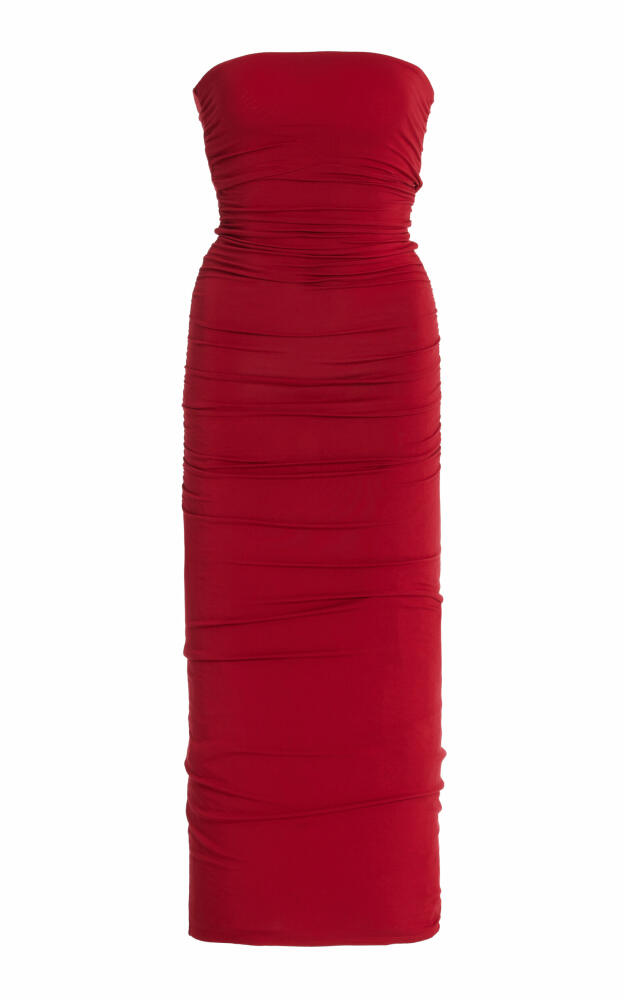 Posse - Exclusive Isabela Strapless Jersey Maxi Dress - Red Cover