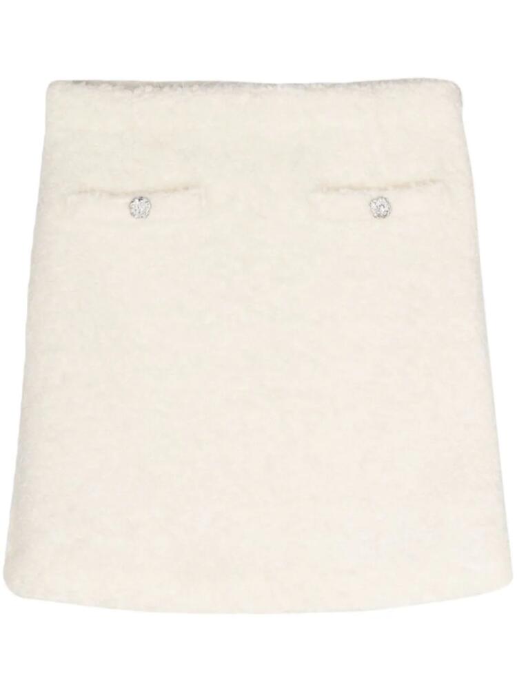 Gestuz Yalanagz bouclé mini skirt - Neutrals Cover