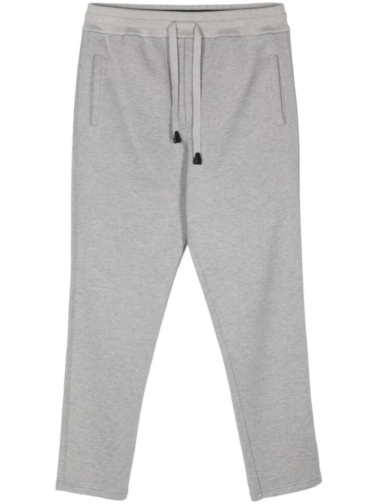 Brioni embroidered-logo sweatpants - Grey Cover