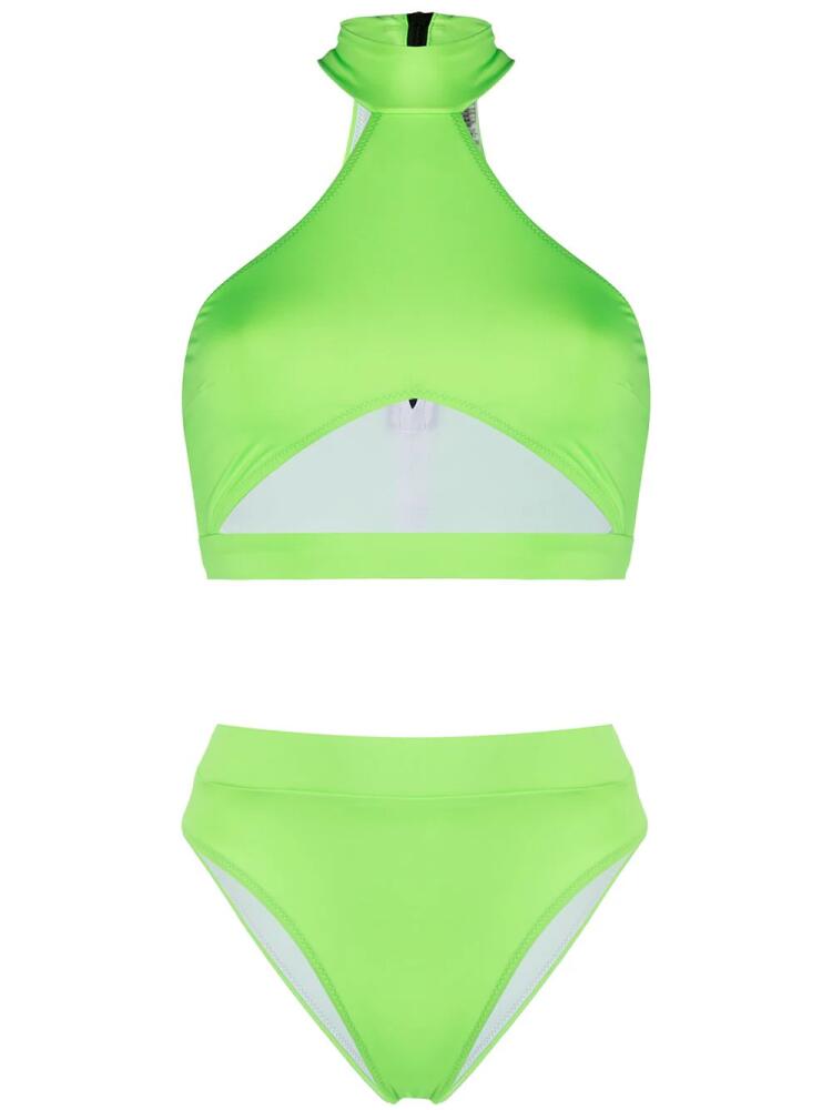 Noire Swimwear Bahamas cut-out two-piece bikini - Green Cover