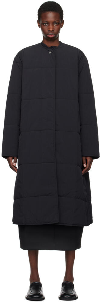 Studio Nicholson Navy Ara Coat Cover