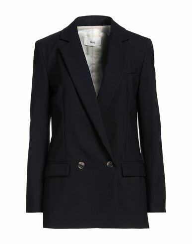 Solotre Woman Blazer Midnight blue Polyester, Elastane Cover