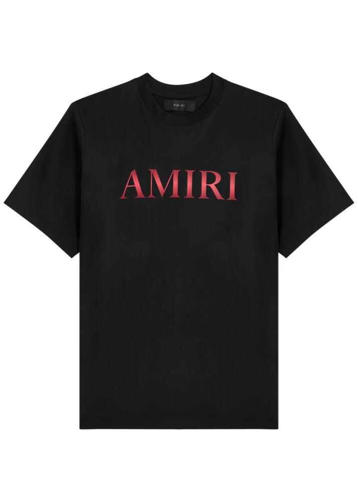 Amiri Logo-print Cotton T-shirt - Black Cover