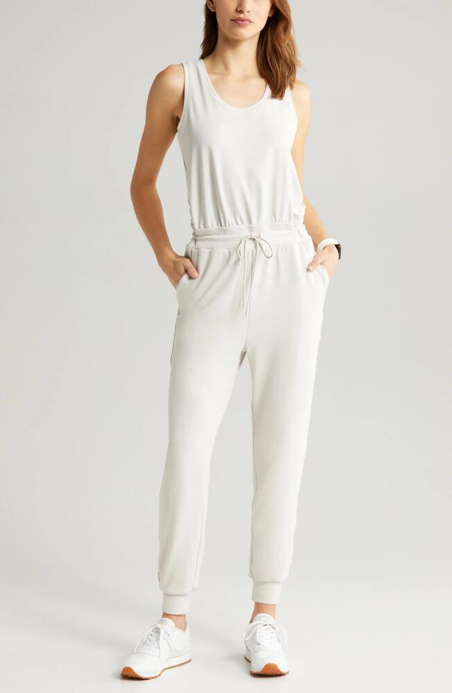 zella Lift Off Jumpsuit in Grey Moonbeam Cover