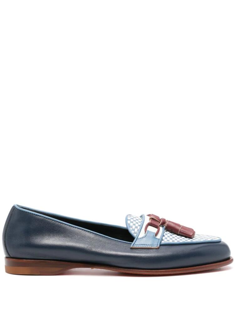 Santoni Andrea tassel-embellished loafers - Blue Cover