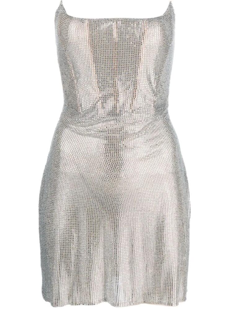 Giuseppe Di Morabito rhinestone-embellished strapless minidress - Neutrals Cover