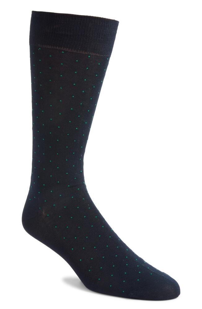 Pantherella Gadsbury Fil Coupé Dot Dress Socks in Navy Cover