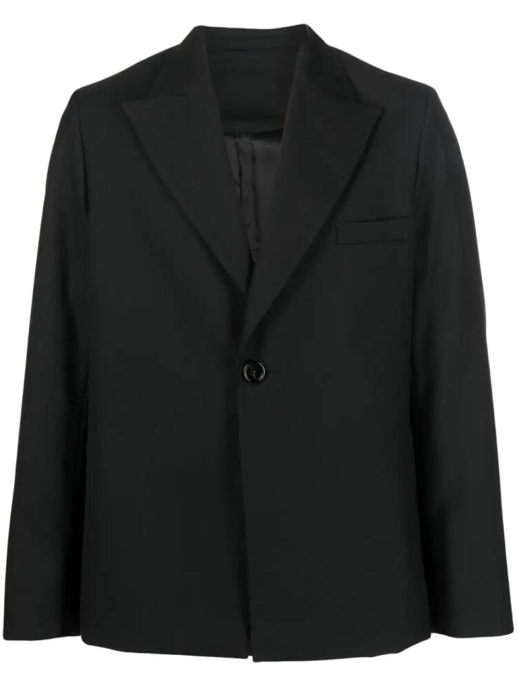 Séfr single-breasted long-sleeve blazer - Black Cover