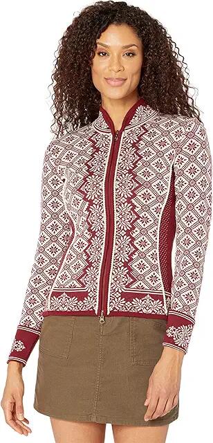 Dale of Norway Christiania (Ruby Melage/Off-White) Women's Sweater Cover