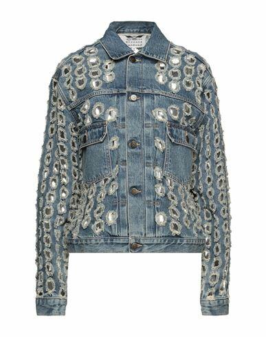 Maison Margiela Woman Denim outerwear Blue Cotton Cover