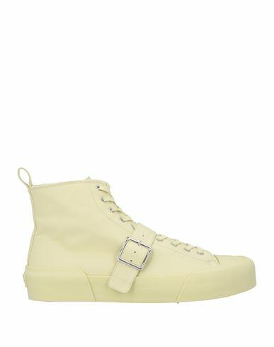 Jil Sander Man Sneakers Light yellow Leather Cover