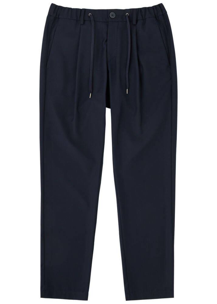 Herno Slim-leg Twill Trousers - Navy Cover