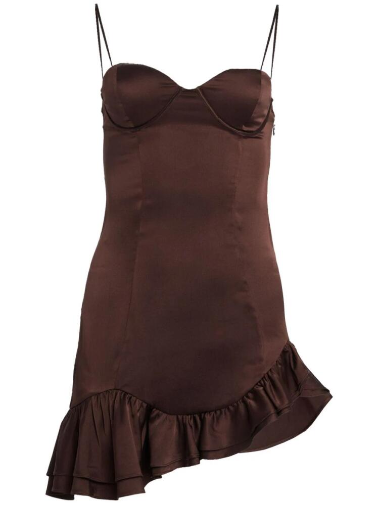 Retrofete Silvana ruffle-detailing dress - Brown Cover