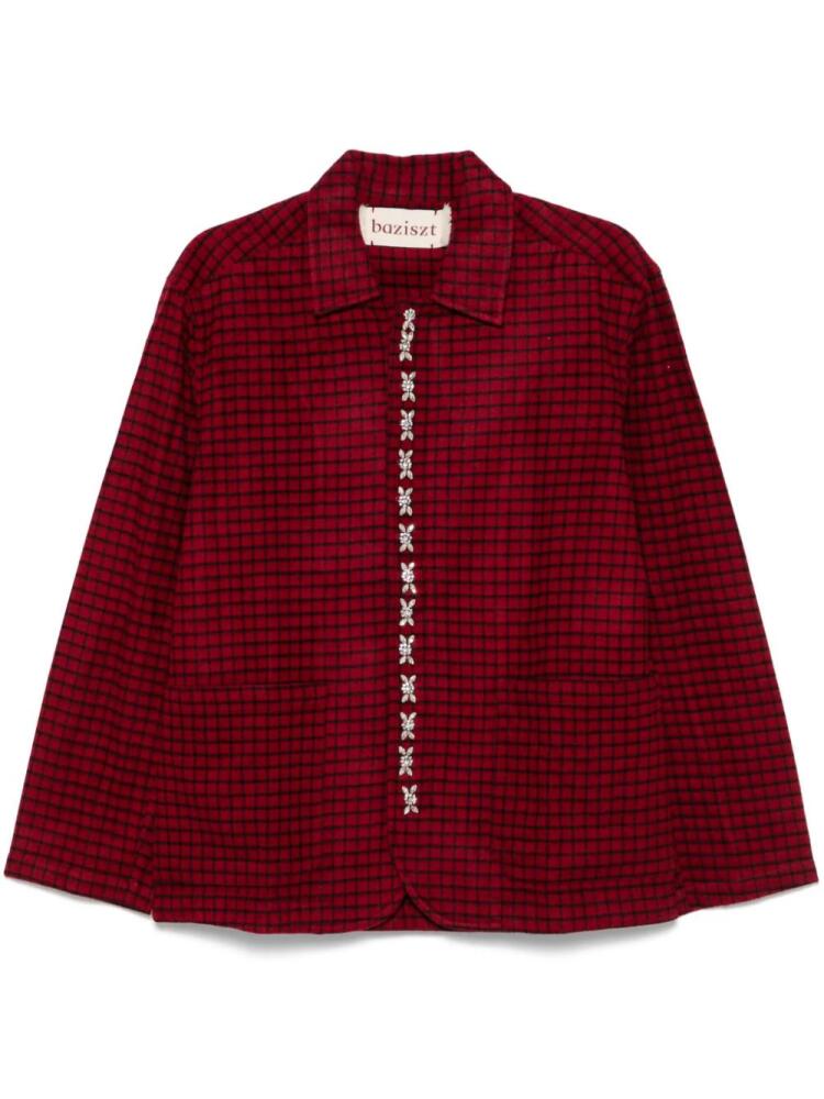 Baziszt Diamplaid shirt - Red Cover