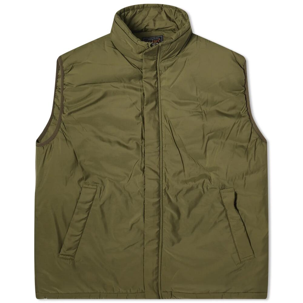 Beams Plus Men's MIL Ripstop Puff Vest in Olive Cover