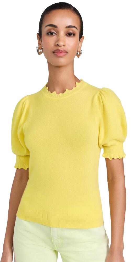 Ulla Johnson Lotta Cashmere Top Limonite Cover