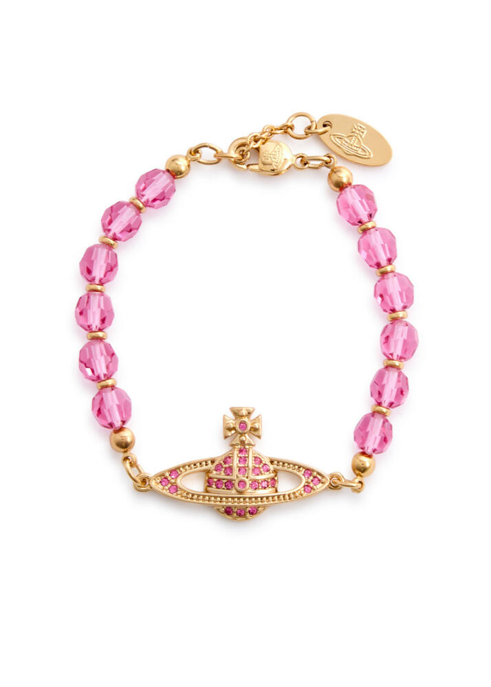 Vivienne Westwood Messaline orb Beaded Bracelet - Pink Cover