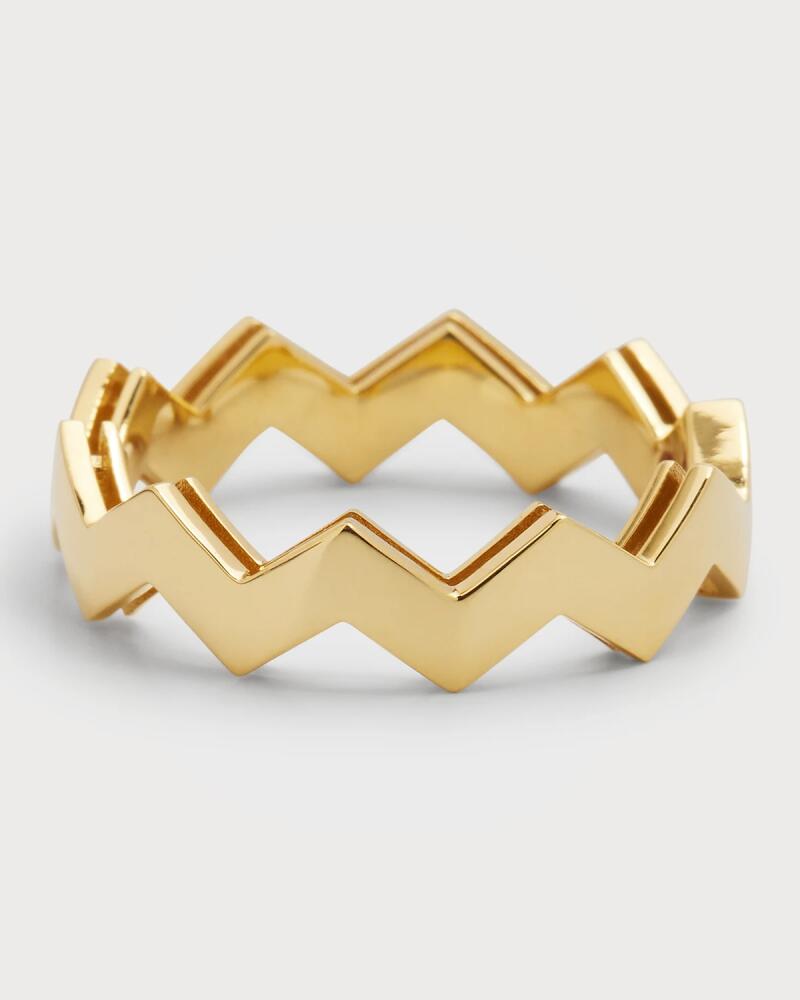 Roberto Coin 18K Yellow Gold Zig Zag Ring, Size 6.5 Cover