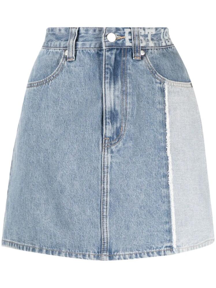 izzue high-waisted denim miniskirt - Blue Cover