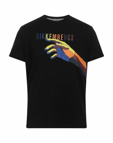 Bikkembergs Man T-shirt Black Cotton, Elastane Cover