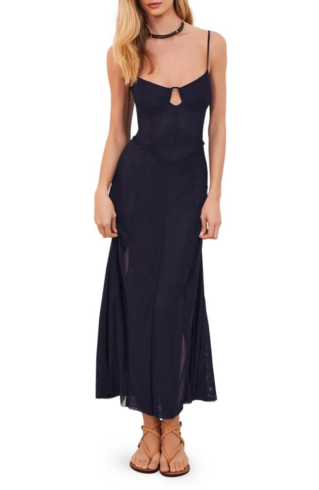 ViX Swimwear Maya Underwire Cover-Up Maxi Dress in Navy Cover