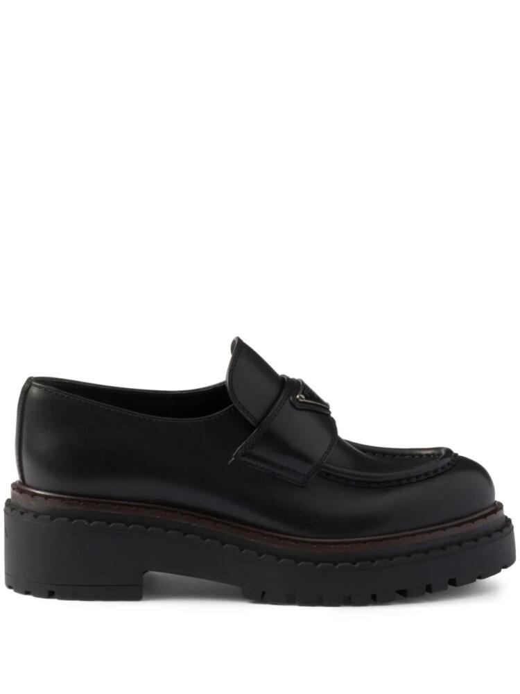 Prada leather loafers - Black Cover