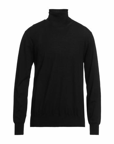 Hōsio Man Turtleneck Black Merino Wool Cover