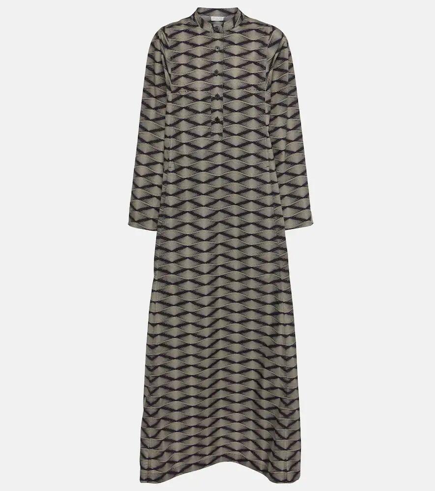 Dries Van Noten Printed cotton poplin maxi dress Cover