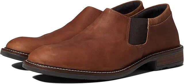 Naot Director (Saddle Brown Leather/Soft Brown Leather) Men's Slip on Shoes Cover