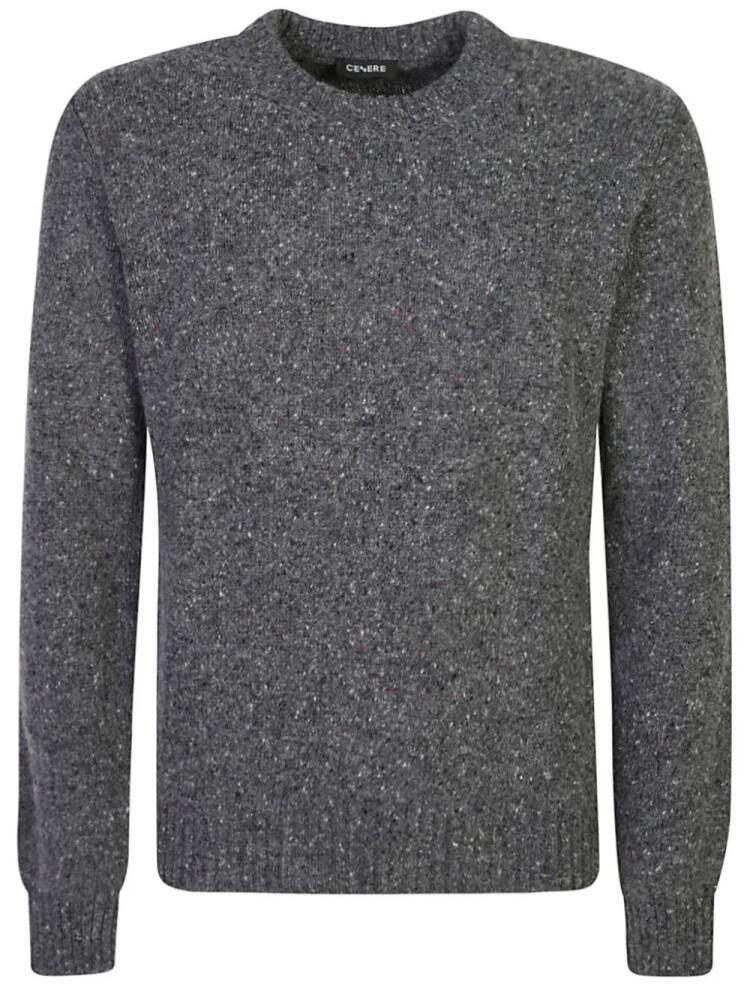 Cenere GB mélange crew-neck jumper - Grey Cover