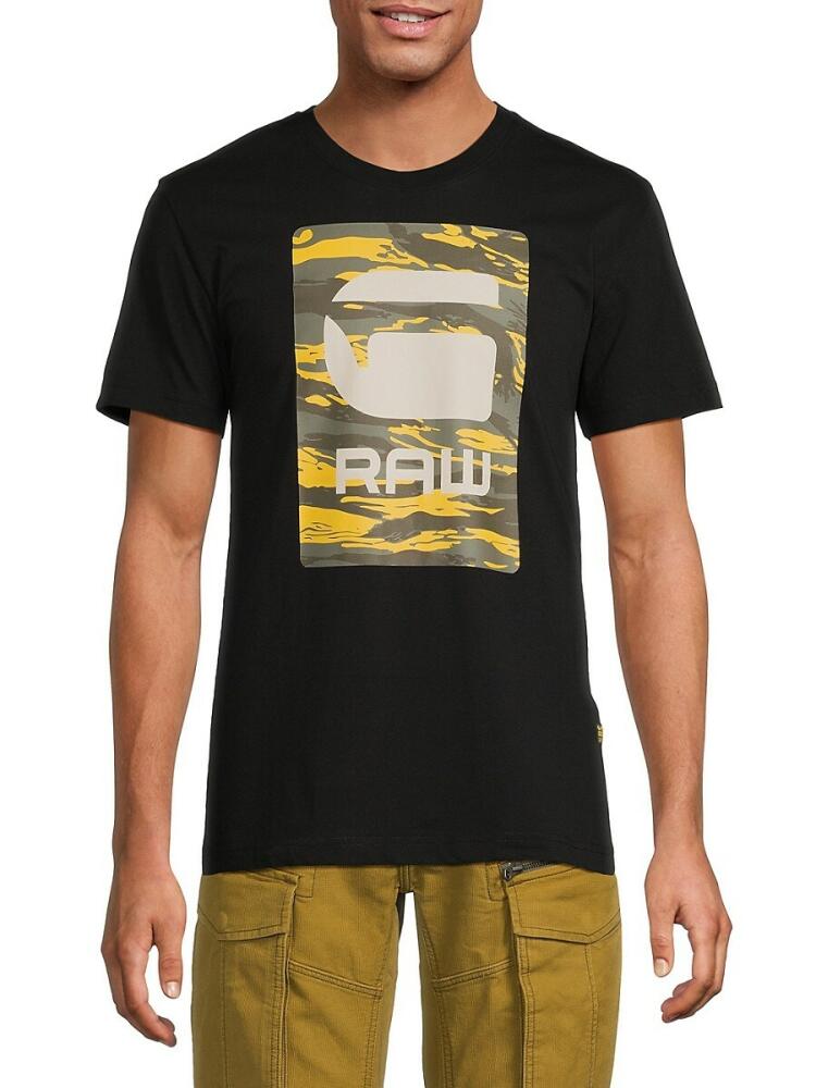 G-Star RAW Men's Graphic Tee - Dark Black Cover