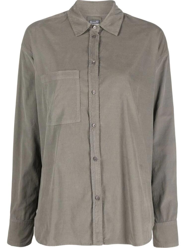 Kristensen Du Nord corduroy long-sleeve shirt - Grey Cover