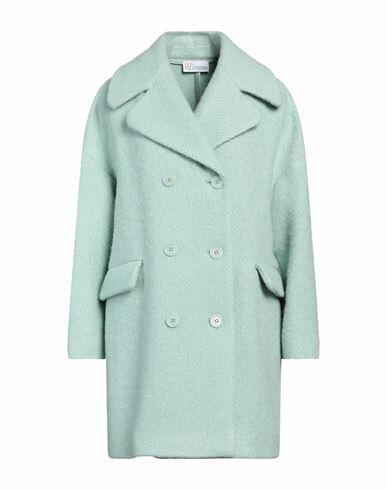 Red Valentino Woman Coat Light green Wool, Mohair wool, Polyamide Cover