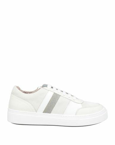 Fabiana Filippi Woman Sneakers Ivory Leather Cover