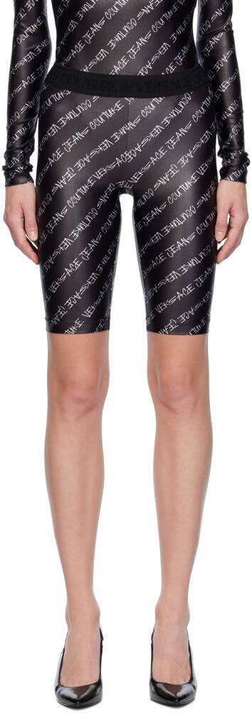 Versace Jeans Couture Black Signature Shorts Cover