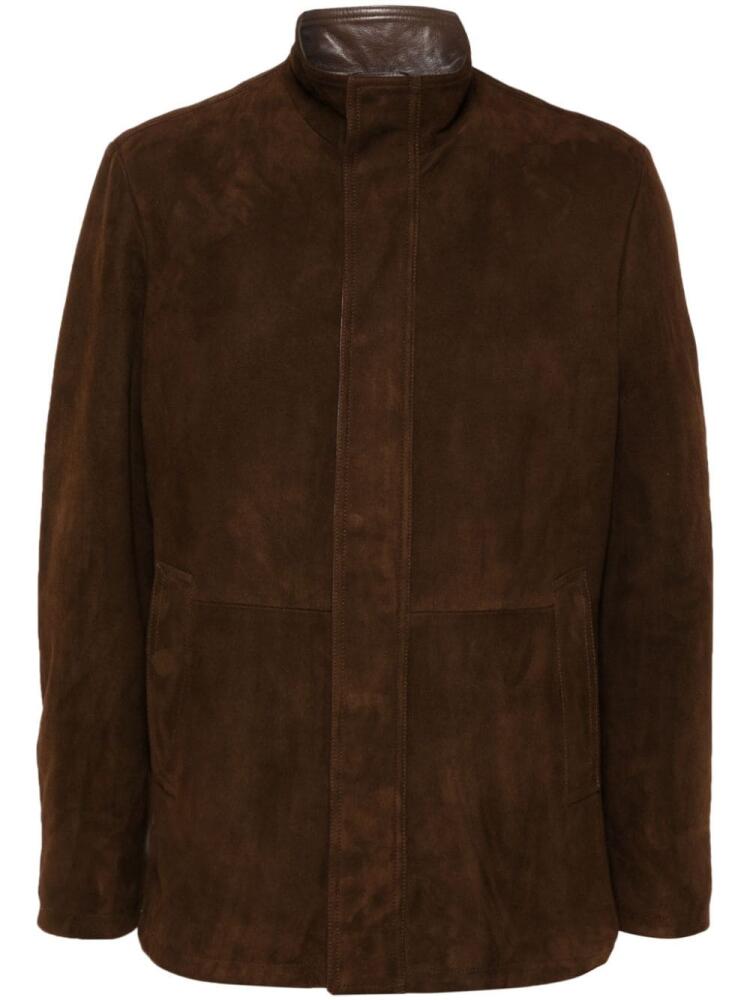 Boggi Milano suede jacket - Brown Cover