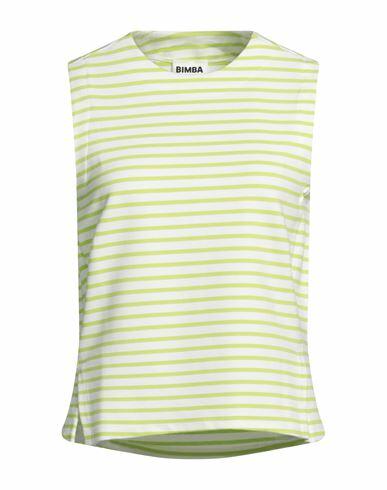 Bimba Y Lola Woman Top Acid green Viscose, Polyamide, Elastane Cover