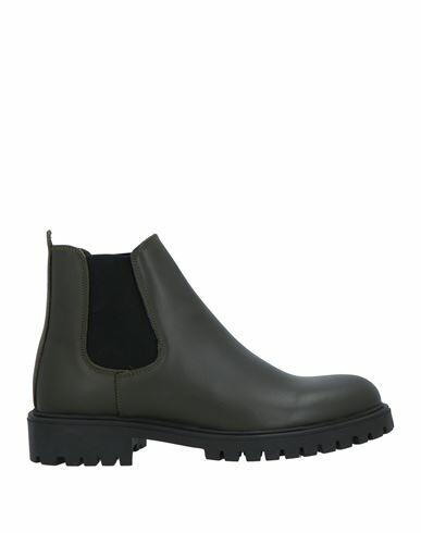 Bottega Marchigiana Man Ankle boots Military green Calfskin Cover